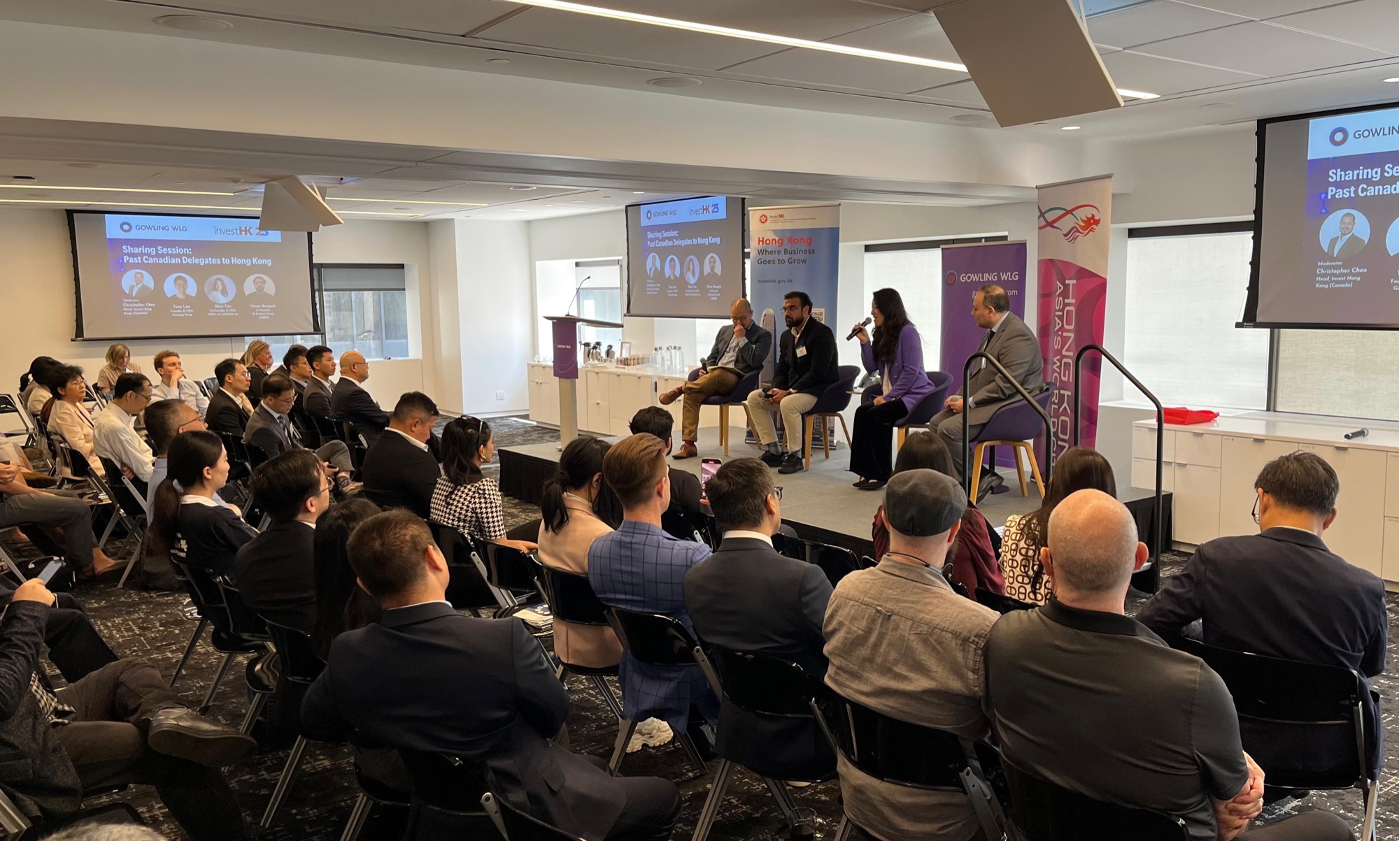 The networking session co-organised by InvestHK Canada and Gowling WLG on June 11 explored the strategic advantages, government initiatives, and support programs available to Canadian businesses looking to expand in the Asia region through Hong Kong as a gateway.