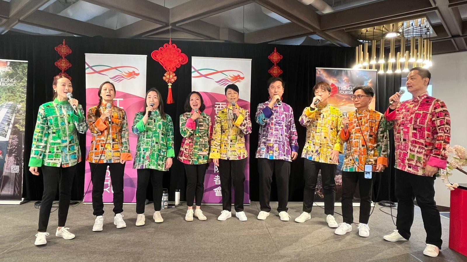 Hong Kong a cappella group Brio Singers performed at the spring reception hosted by the Hong Kong Economic and Trade Office (Toronto) and the Hong Kong Tourism Board (Canada) on February 12.