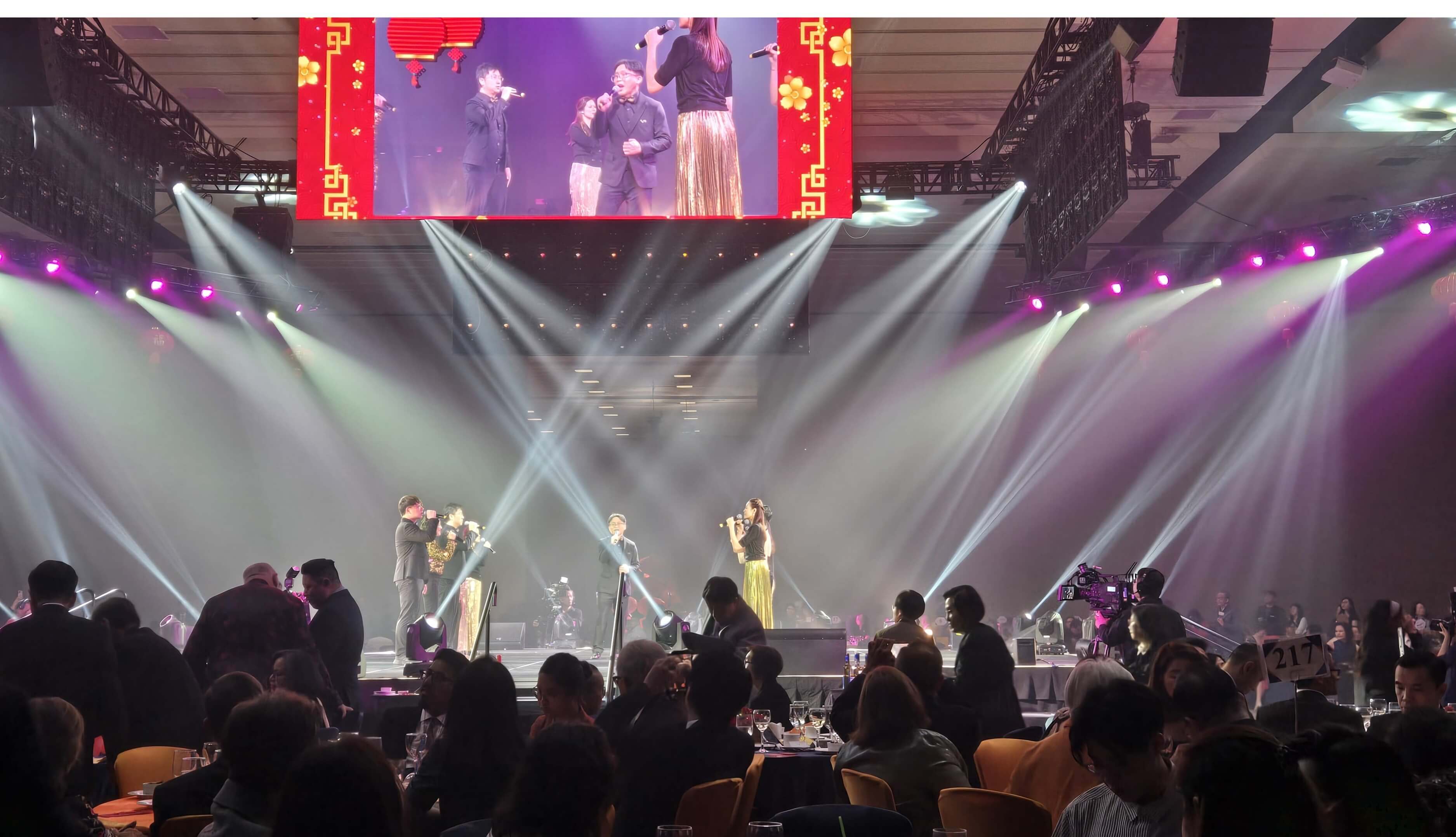 Hong Kong a cappella vocal ensemble Brio Singers performs at the 37th Dragon Ball hosted by the Yee Hong Community Wellness Foundation on February 14 in Toronto, Ontario.