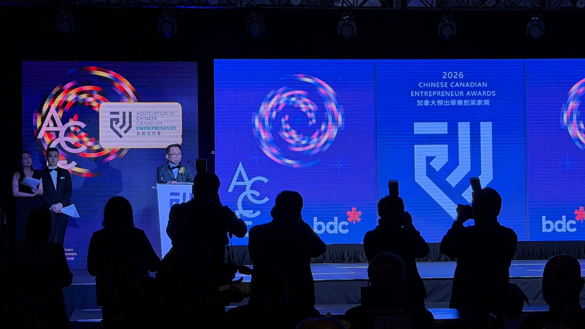 The Director of the Hong Kong Economic and Trade Office (Toronto), Mr Bill Wong, spoke at the 2026 Association of Chinese Canadian Entrepreneurs Awards Gala on March 28.